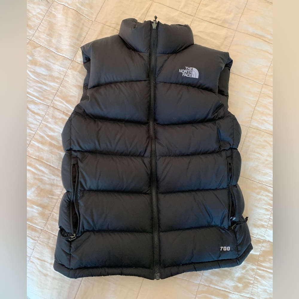 Mens North Face Down Vest 700 size small black